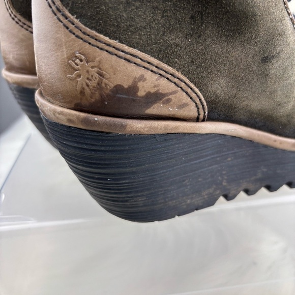 FLY LONDON WEDGES ANKLE BOOTIES WOMEN SIZE 37 
US 6.5-7 - Picture 5 of 11